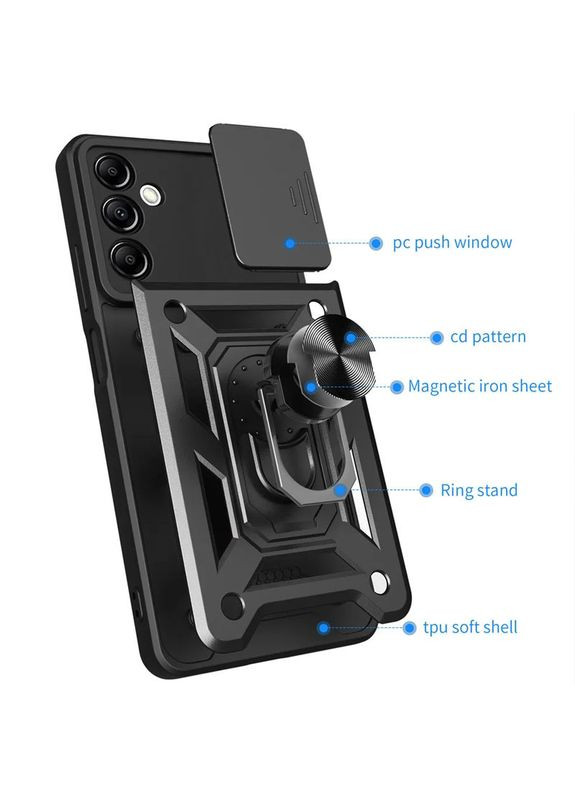 Ударопрочный чехол Camshield Serge Ring для Samsung Galaxy M23 5G / M13 4G Black No Brand (340063466)