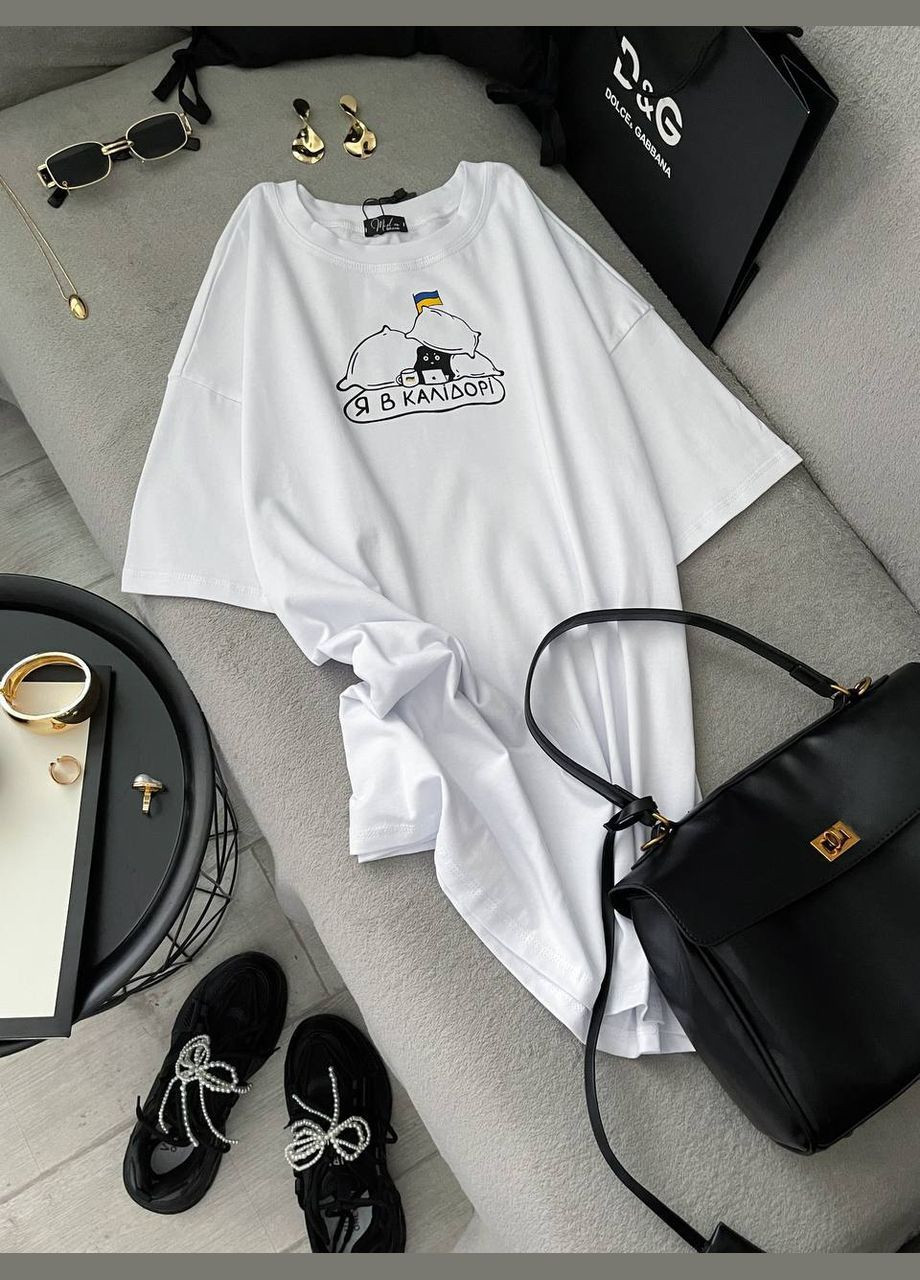 Футболка Я «в колідорі», але я всеодно ЩАСЛИВА і ВІЛЬНА❤️ No Brand - (331868260)