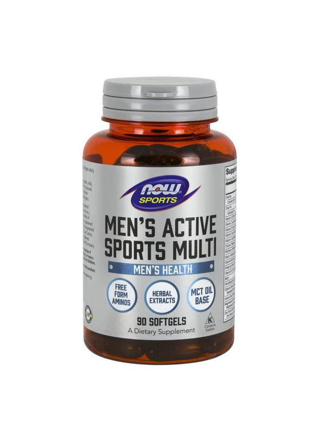 Вітаміни та мінерали Sports Mens Active Sports Multi, 90 капсул Now (322238642)