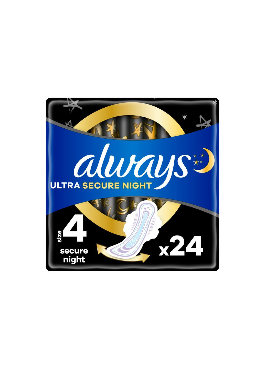 Прокладки Always ultra secure night (розмір 4) 24 шт. (268146905)