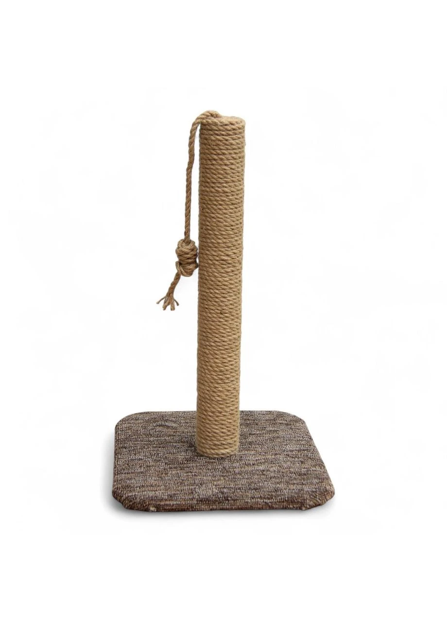 Дряпка (кігтеточка) WNINE Cat Base, висота 50 см, основа 30×30 см, джгутовий канат, ковролін No Brand (385767500)