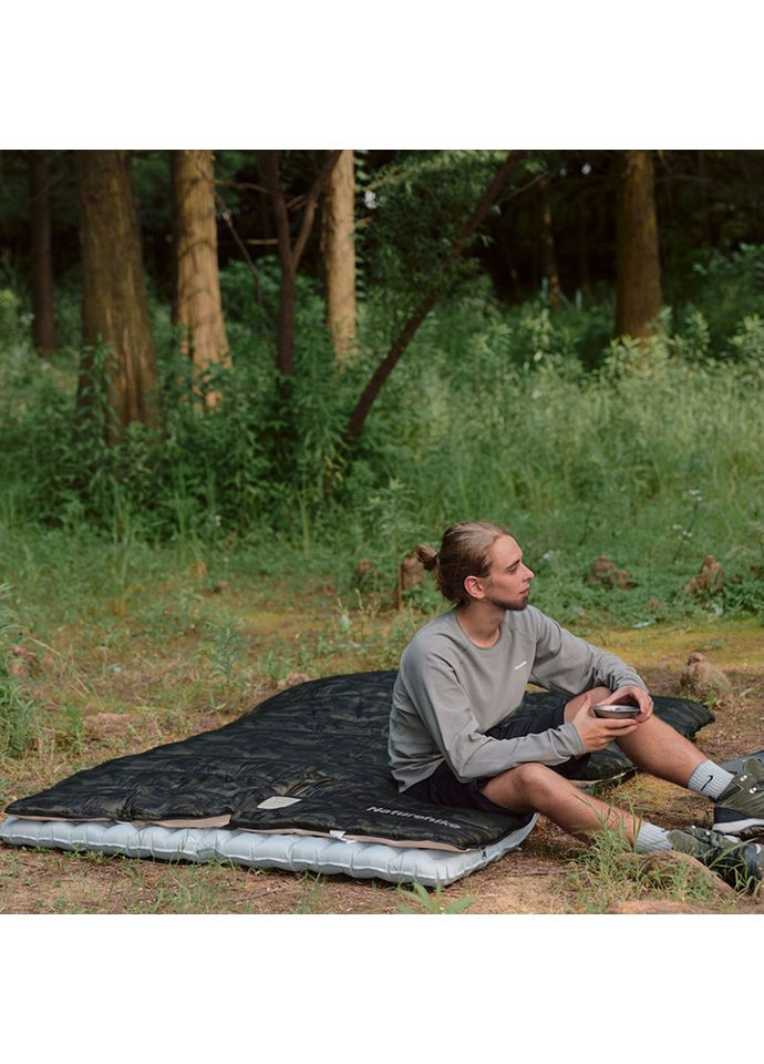 Спальний мішок з капюшоном M320 CNK2350WS023, зелений камуфляж, лівий (A-017897) Naturehike (321107382)