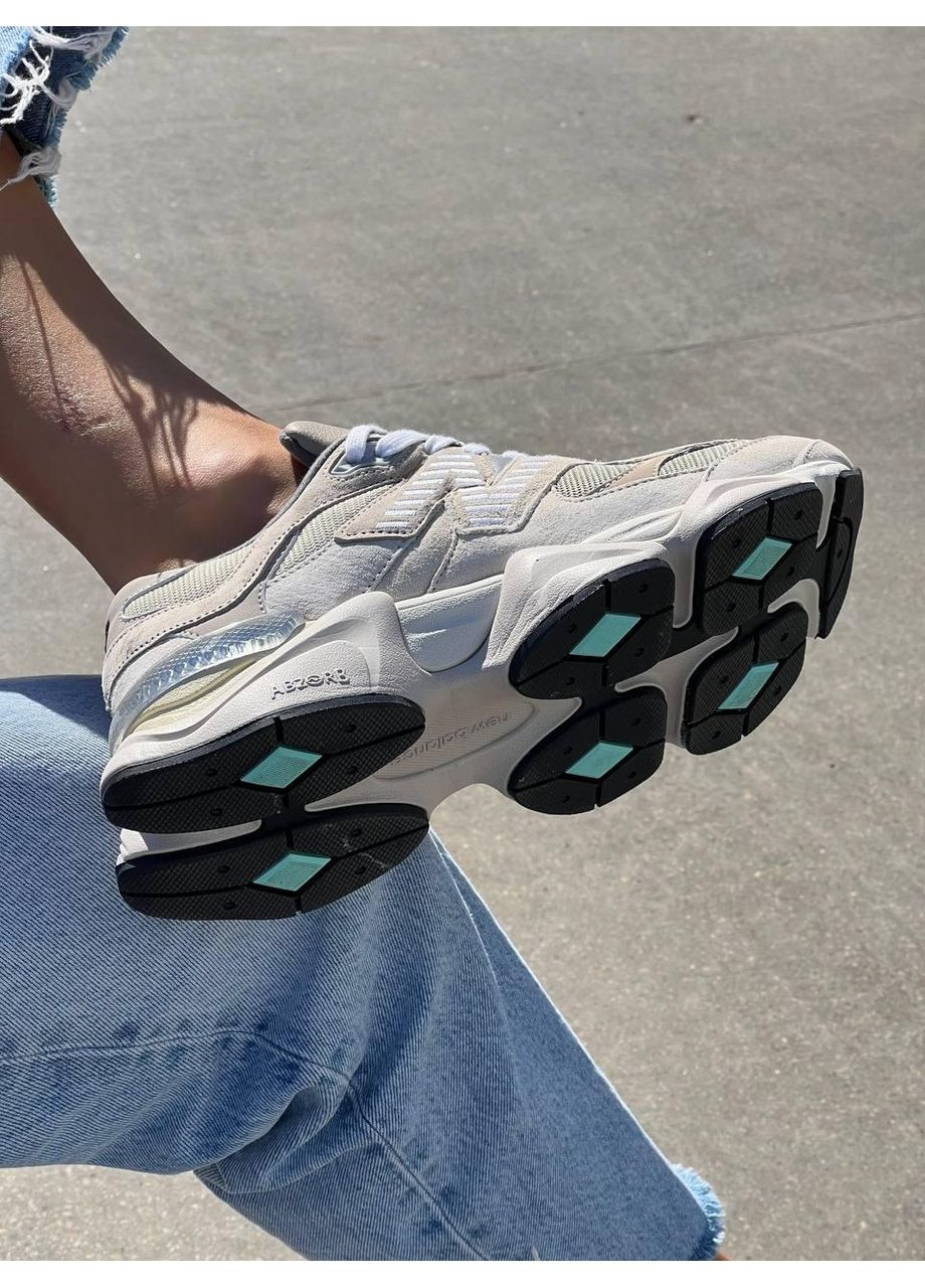 Сірі Осінні кросівки чоловічі new balance 9060 grey beige нью беланс 9060 No Brand