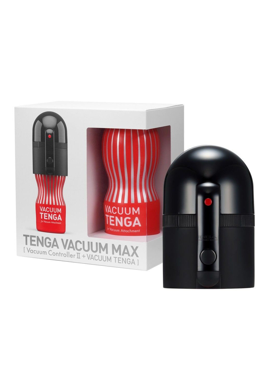 Вакуумная насадка VACUUM MAX + мастурбатор Vacuum Cup, 5 режимов работы Tenga (315348151)