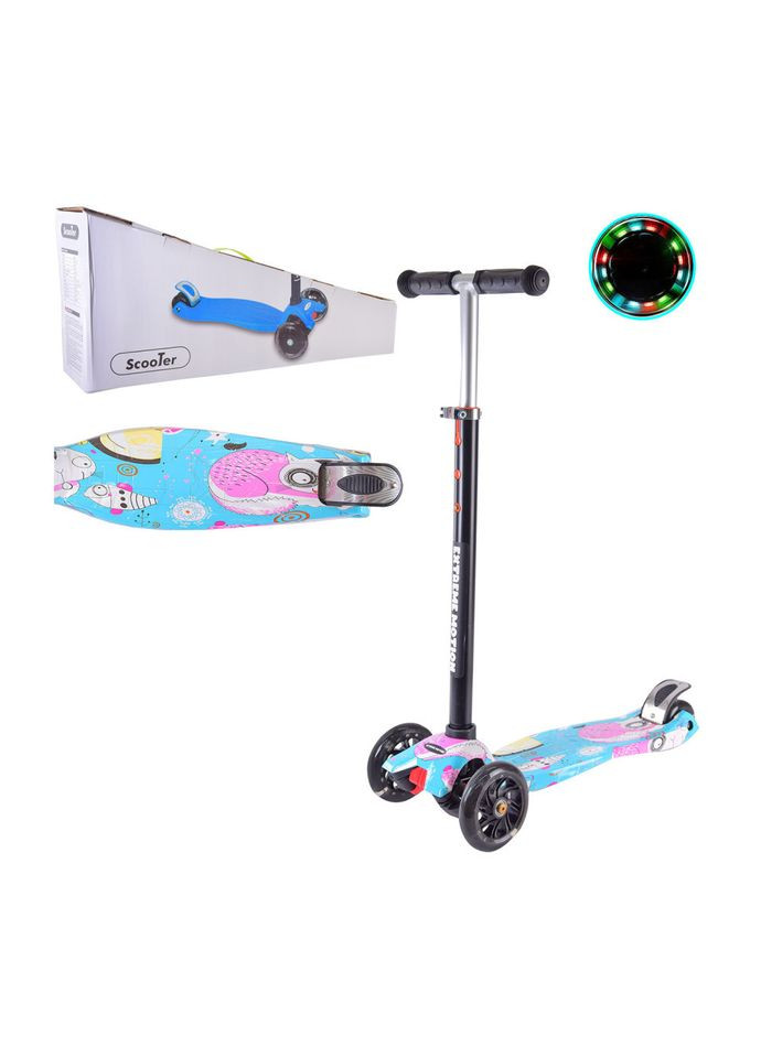 Самокат детский 4х колесный SC22071 светящиеся колеса Bambi (302385768)