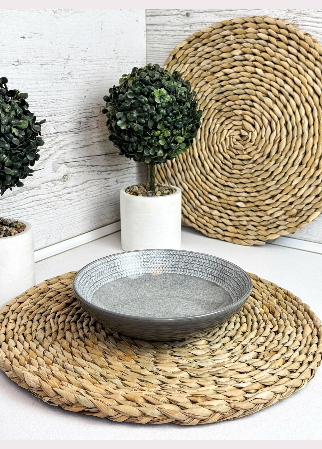 Столовий сервіз 5 пр. Antigo Grey IN0005ANT Intrendo (364978497)