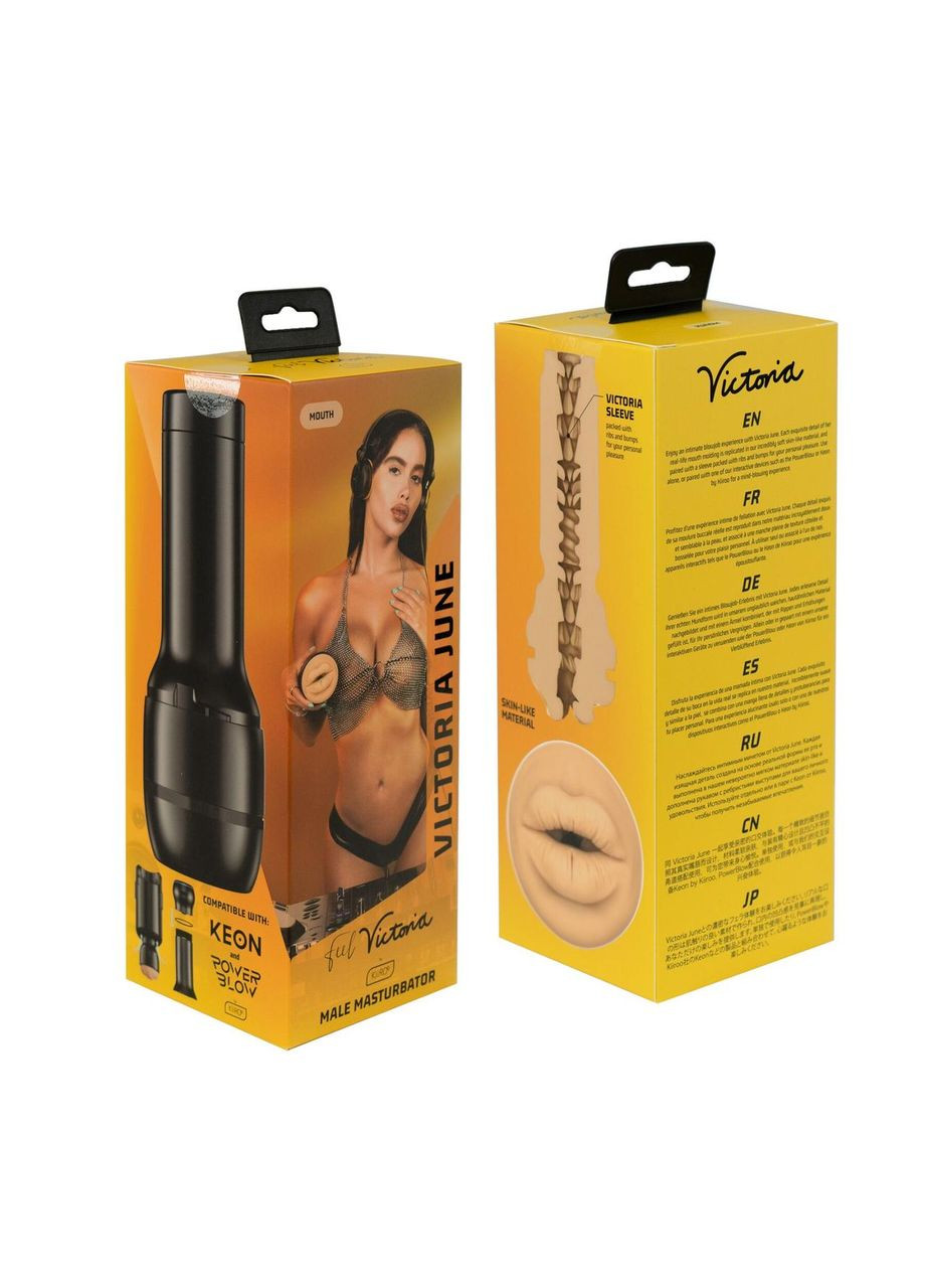 Мастурбатор Feel Victoria June Mouth Stroker PBC совместим с PowerBlow и Keon Kiiroo (303893775)