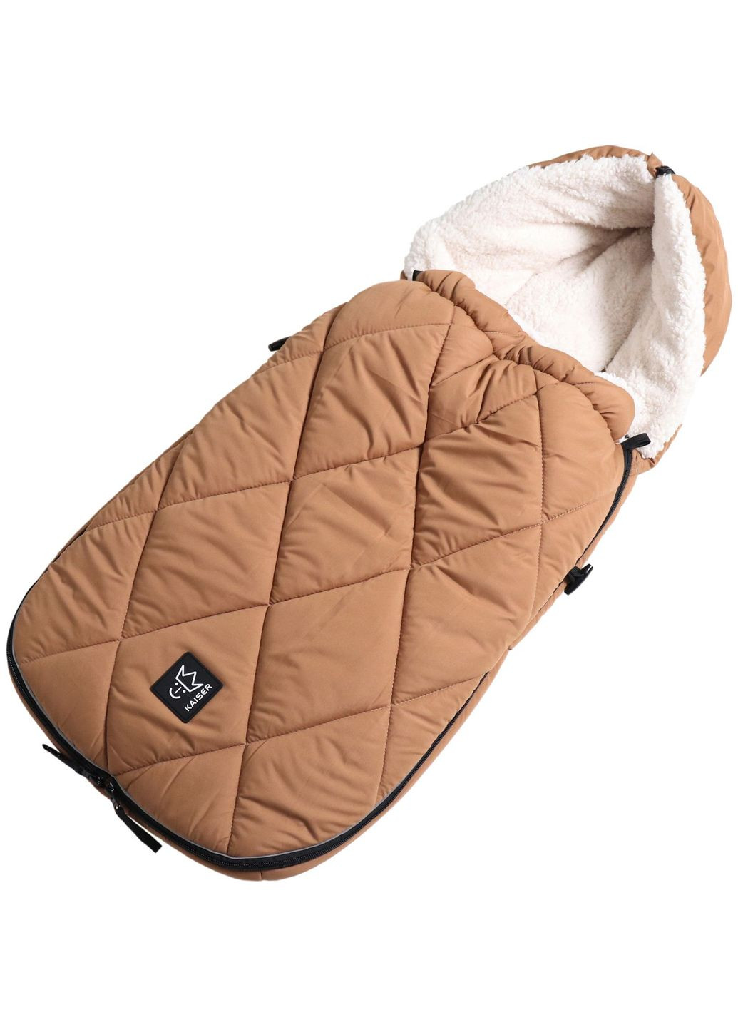 Теплий конверт XL Too, з флісу, карамельний з кремовим () Kaiser 6576340 (328308953)