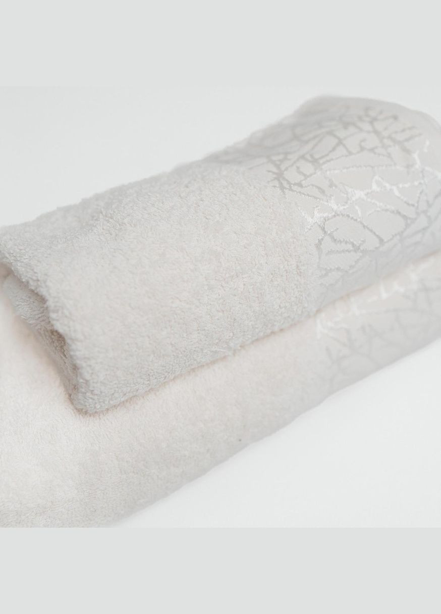 Набір Махрових рушників " ", Махра,Молочний,50/90 і 70/140,8035 Lelit молочний