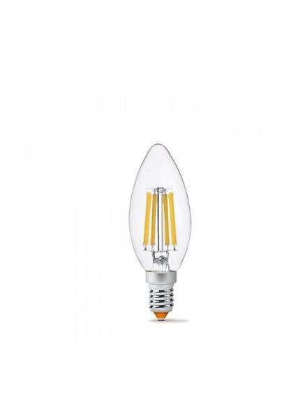 Лампа Filament C37F 6 Вт E14 3000 K Прозрачная (25793) Videx (284106918)