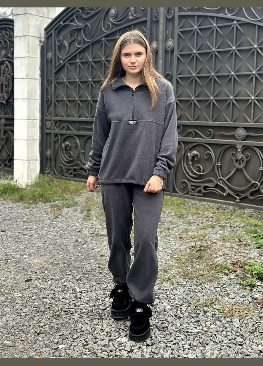 Теплый спортивный костюм серый You Best (304972642)