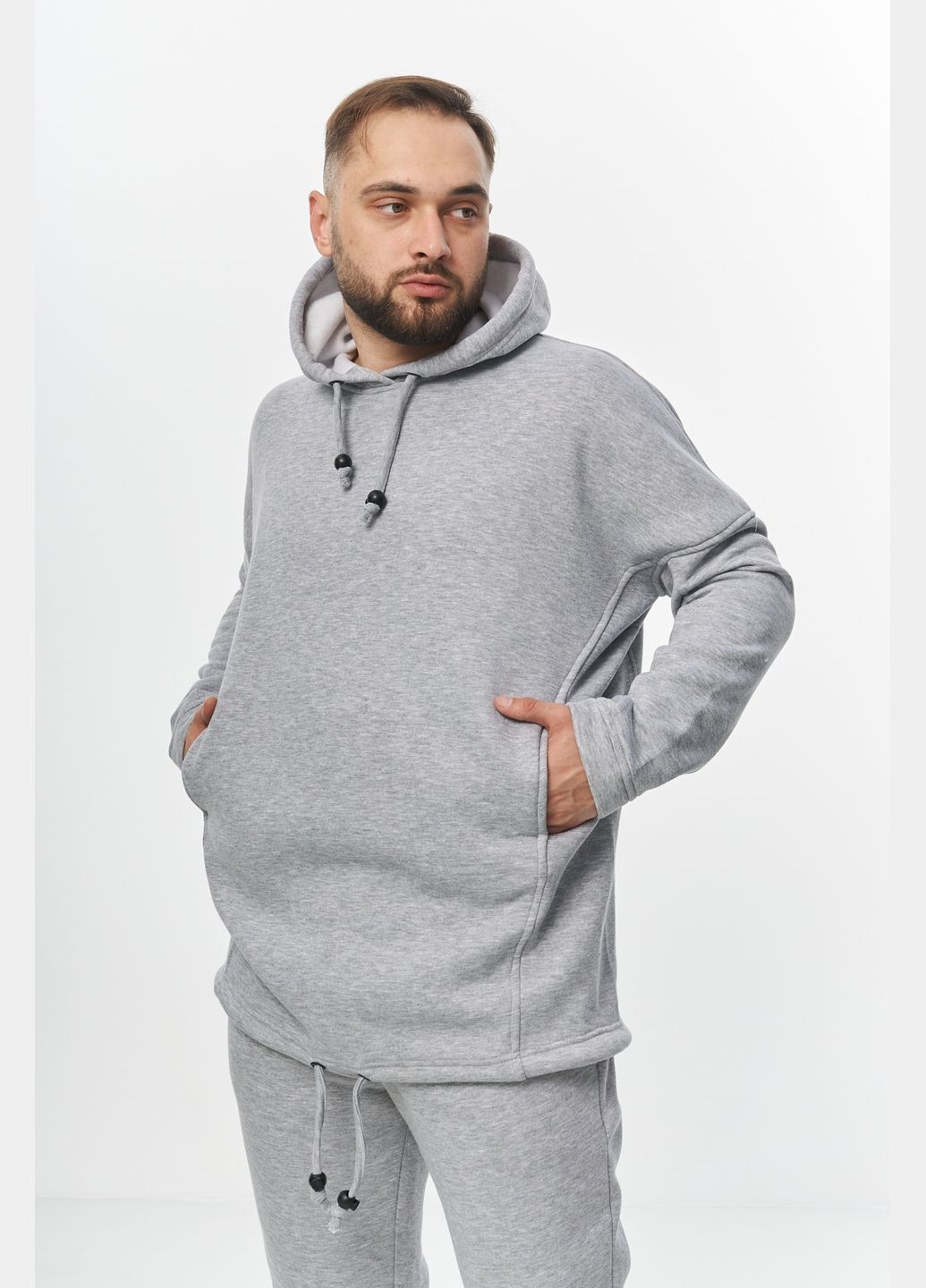 Костюм теплый мужской oversize серый Intruder (360071962)