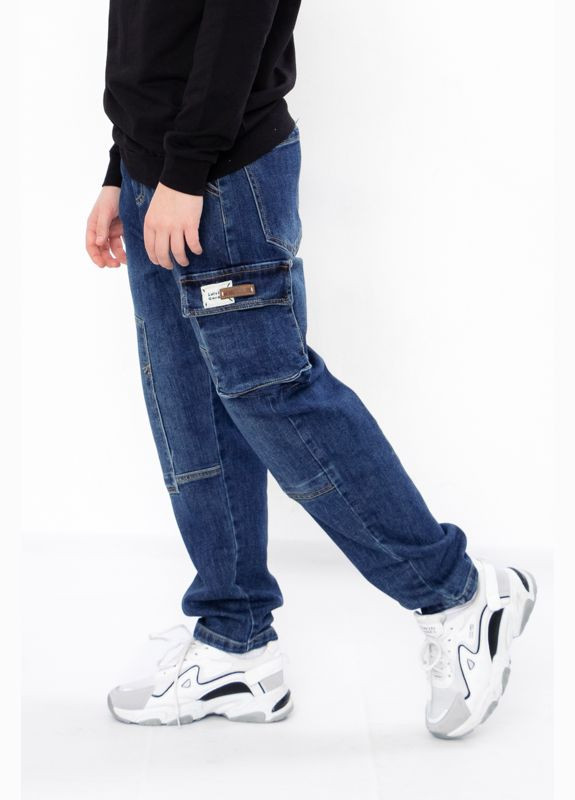 Синие демисезонные джоггеры джинсы для мальчика (демисезон) Носи своє