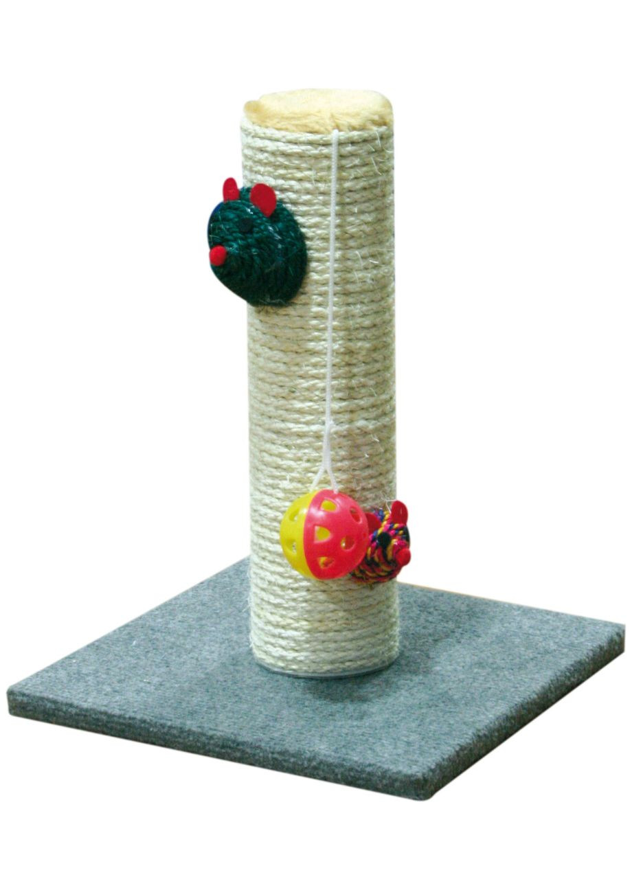 Кігтеточка стовпчик з іграшкою Batik 27х27х35 см (8023222022515) Croci (315332945)