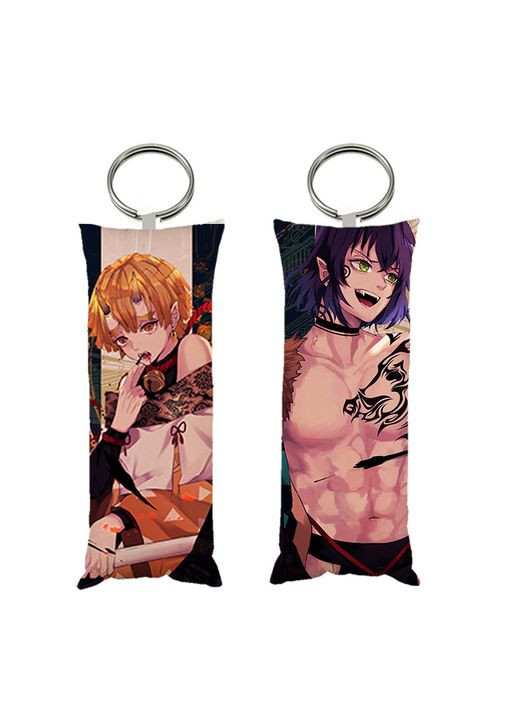 Брелок міні-дакімакура Танджіро аніме Клинок розсікаючий демонів 4*10 см (br0166) No Brand (327002931)