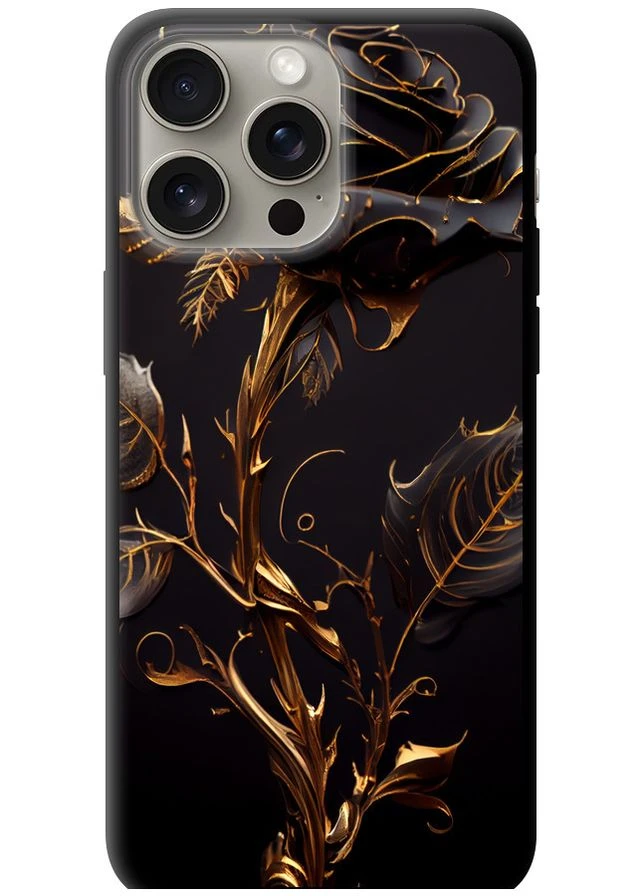 TPU чохол 'Троянда 3' для Endorphone Apple iPhone 15 Pro Max (277233732)
