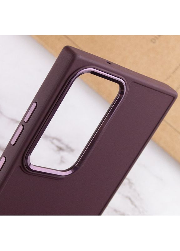 Чехол TPU Bonbon Metal Style для Samsung Galaxy S23 Ultra Plum No Brand (359476499)