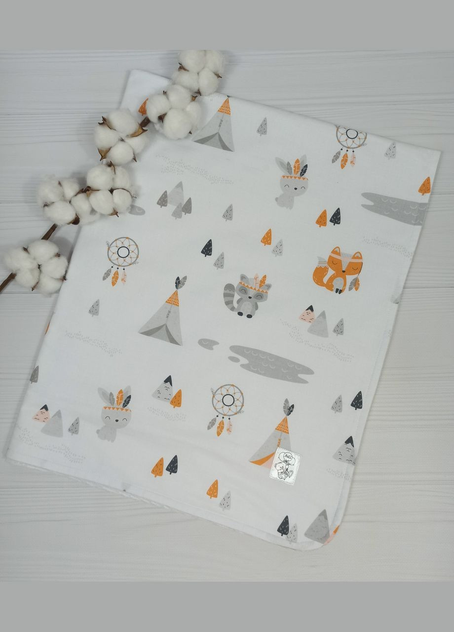Набір пелюшок для новонароджених a.l.babybox Звірі індіанці Білий No Brand (308752176)