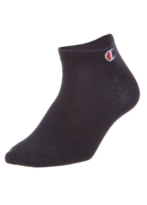 Шкарпетки спортивні чоловічі короткі A142 (нейлон, бавовна,, Чорний) Champion (354703013)