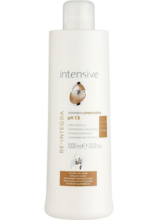 Шампунь для глибокого очищення - vitality's Intensive Aqua Re-Integra Shampoo pH 7,5 1000ml (235443-161552) Vitality`s (368640991)