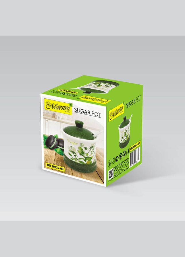 Цукорниця з ложкою MR-20032-09 9х9х10.5 см Maestro (364499543)
