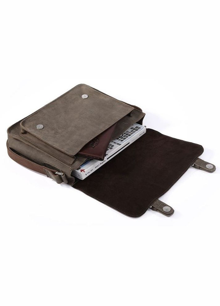 Сумка чоловіча шкіряна через плече 14097 Сіра Vintage (302009029)