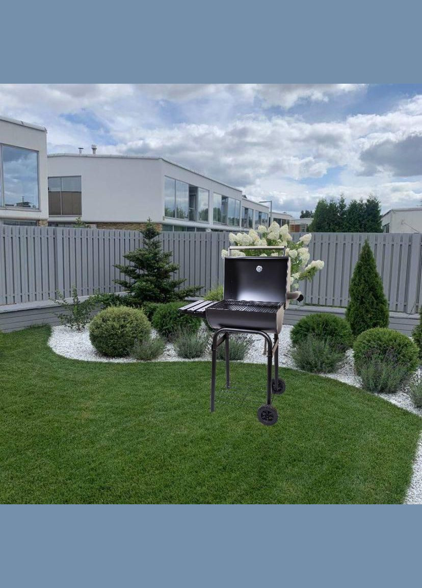 Вугільний гриль-барбекю квадратний SMOKE GRILL No Brand (370071100)