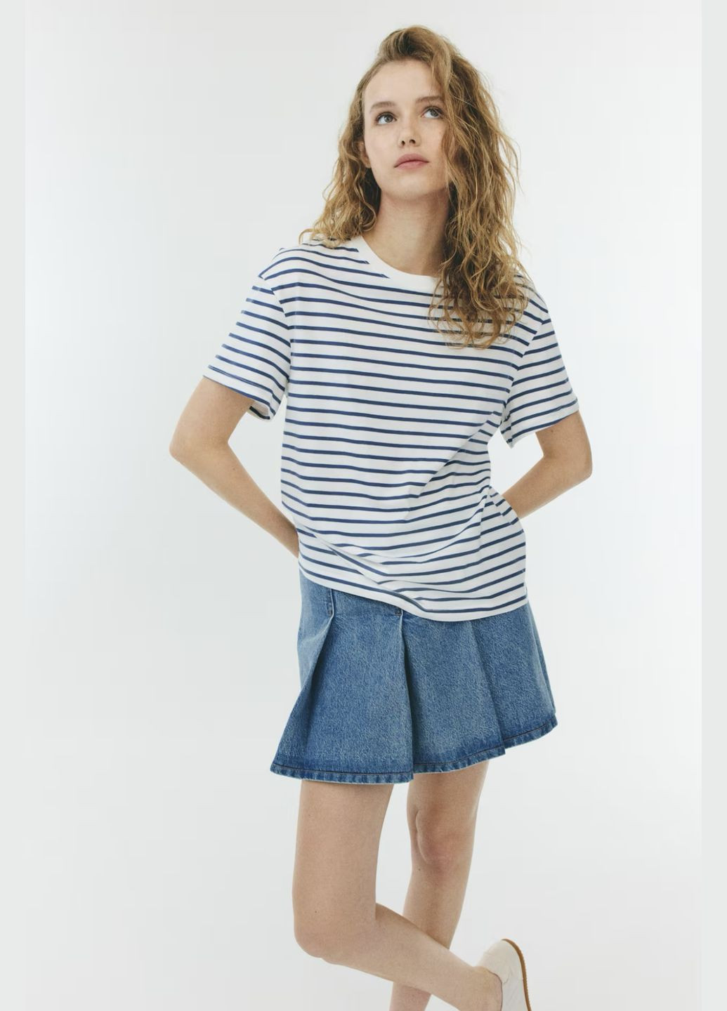 Футболка вільного крою H&M basic - (346432459)