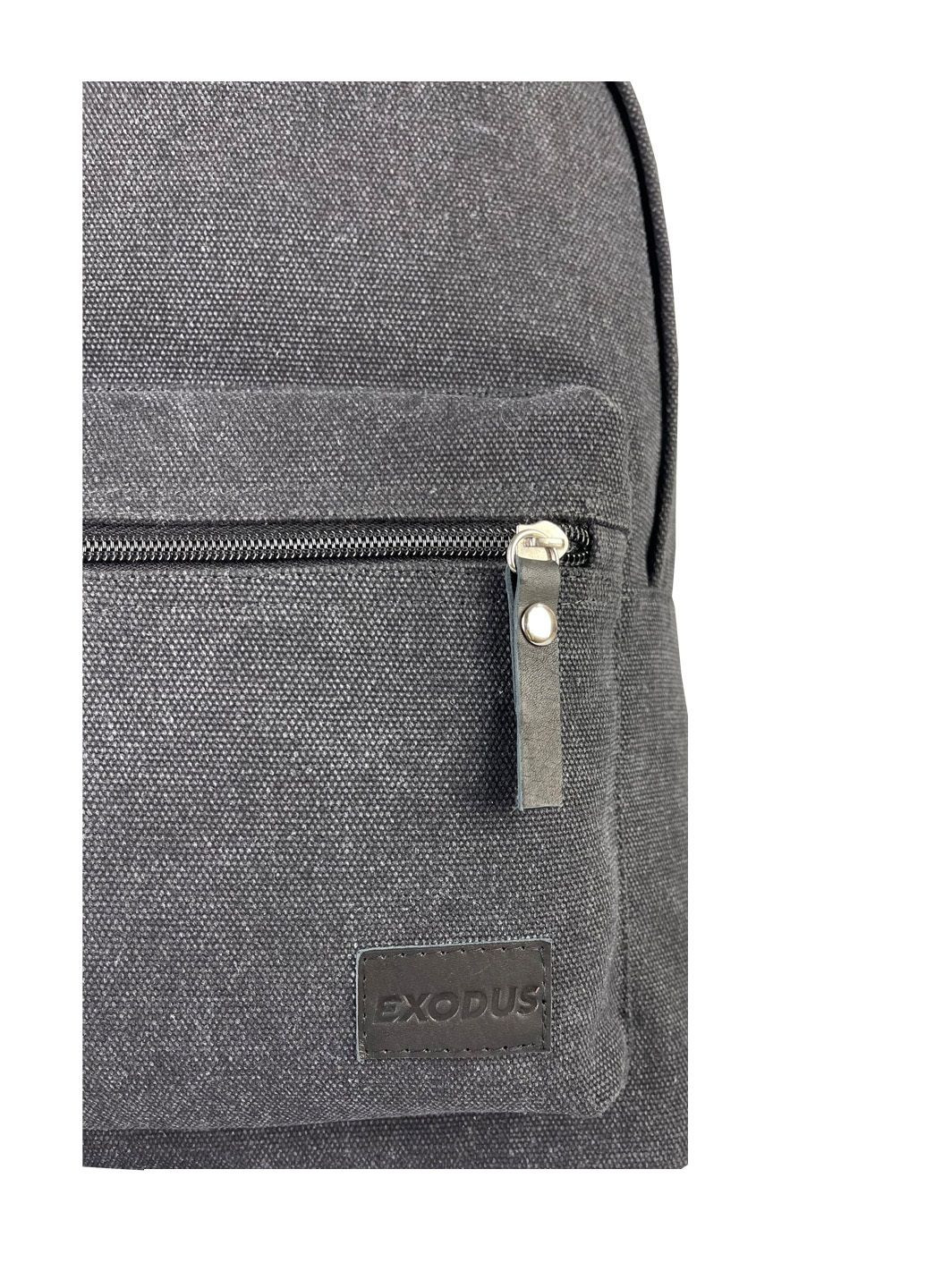 Рюкзак Унисекс Leather Canvas Серый R1403EX022 Exodus (307173528)