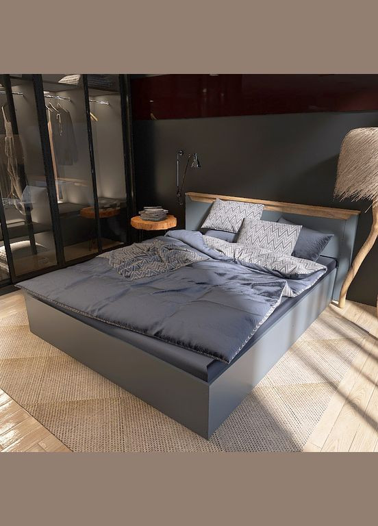 Кровать двуспальная Нордик1400 (щит ДСП под матрас) 140х200 см (EVR-5552) Еверест (311683698)