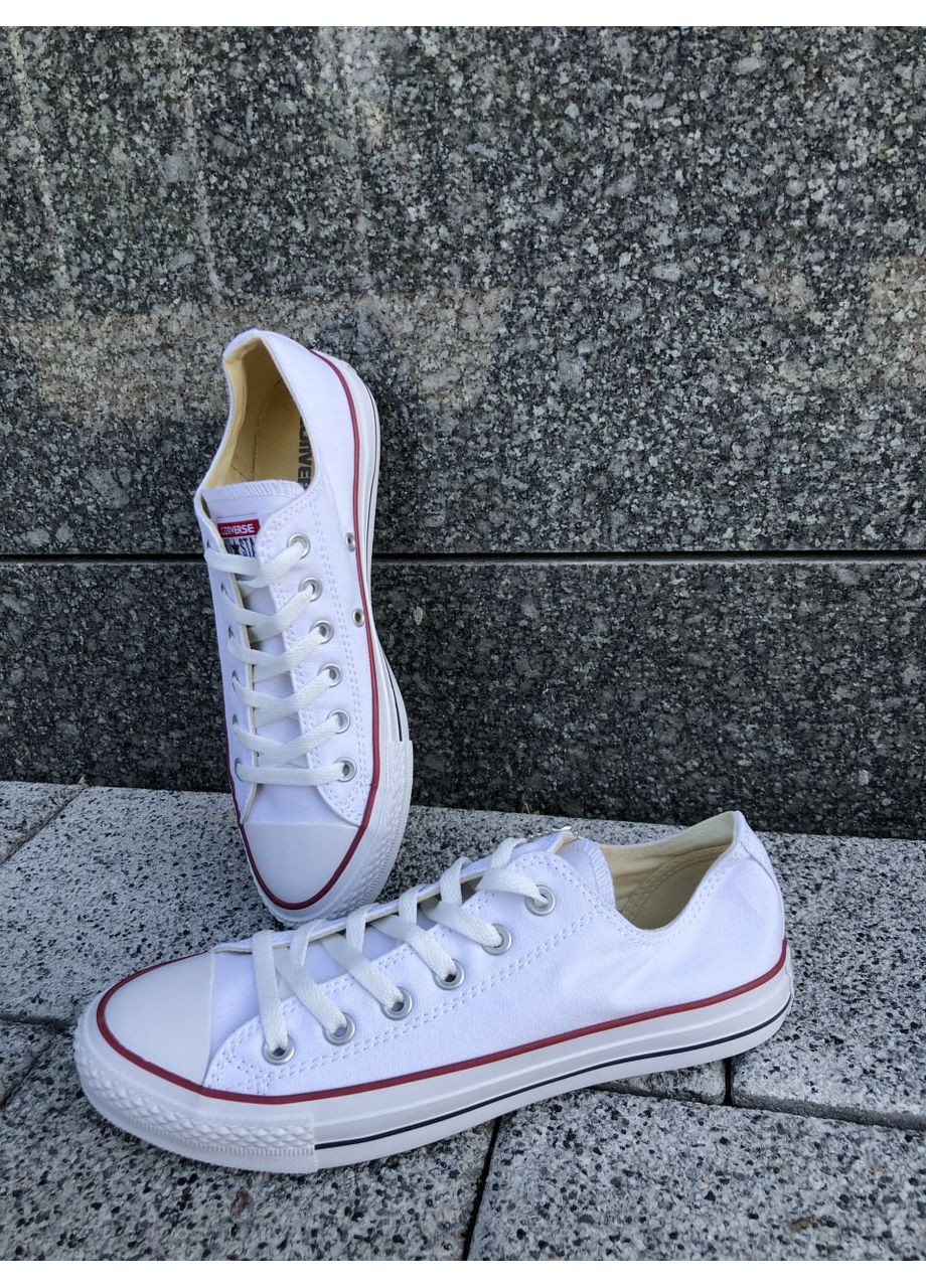 КЕДИ ЖІНОЧІ CONVERSE LOW WHITE КОНВЕРС No Brand білі демісезони (369391782)