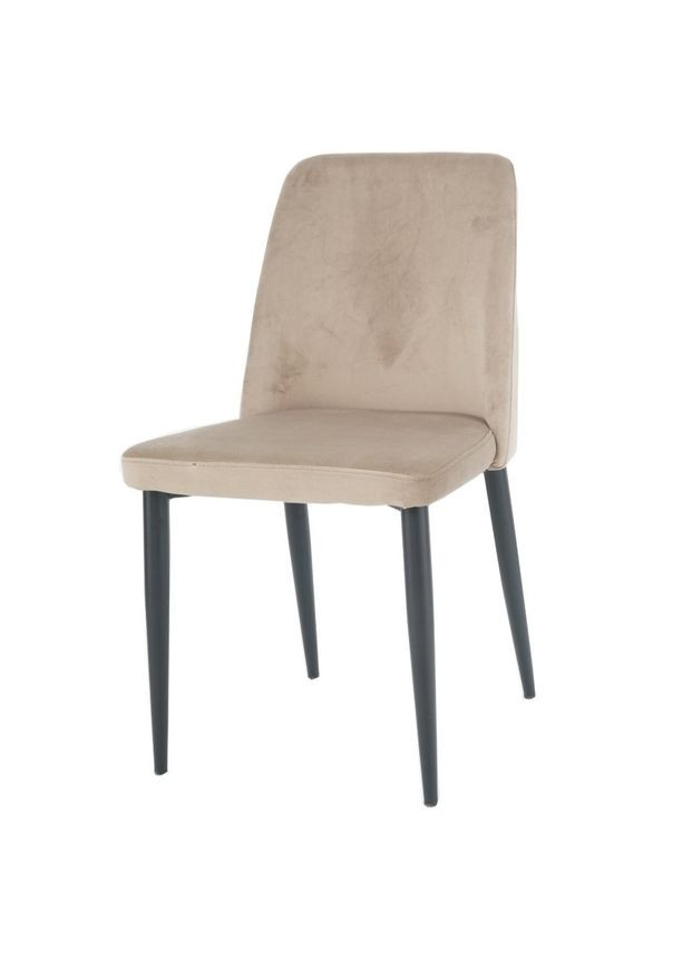 Стілець BULL чорний каркас/темний беж велюр Intarsio (372178416)