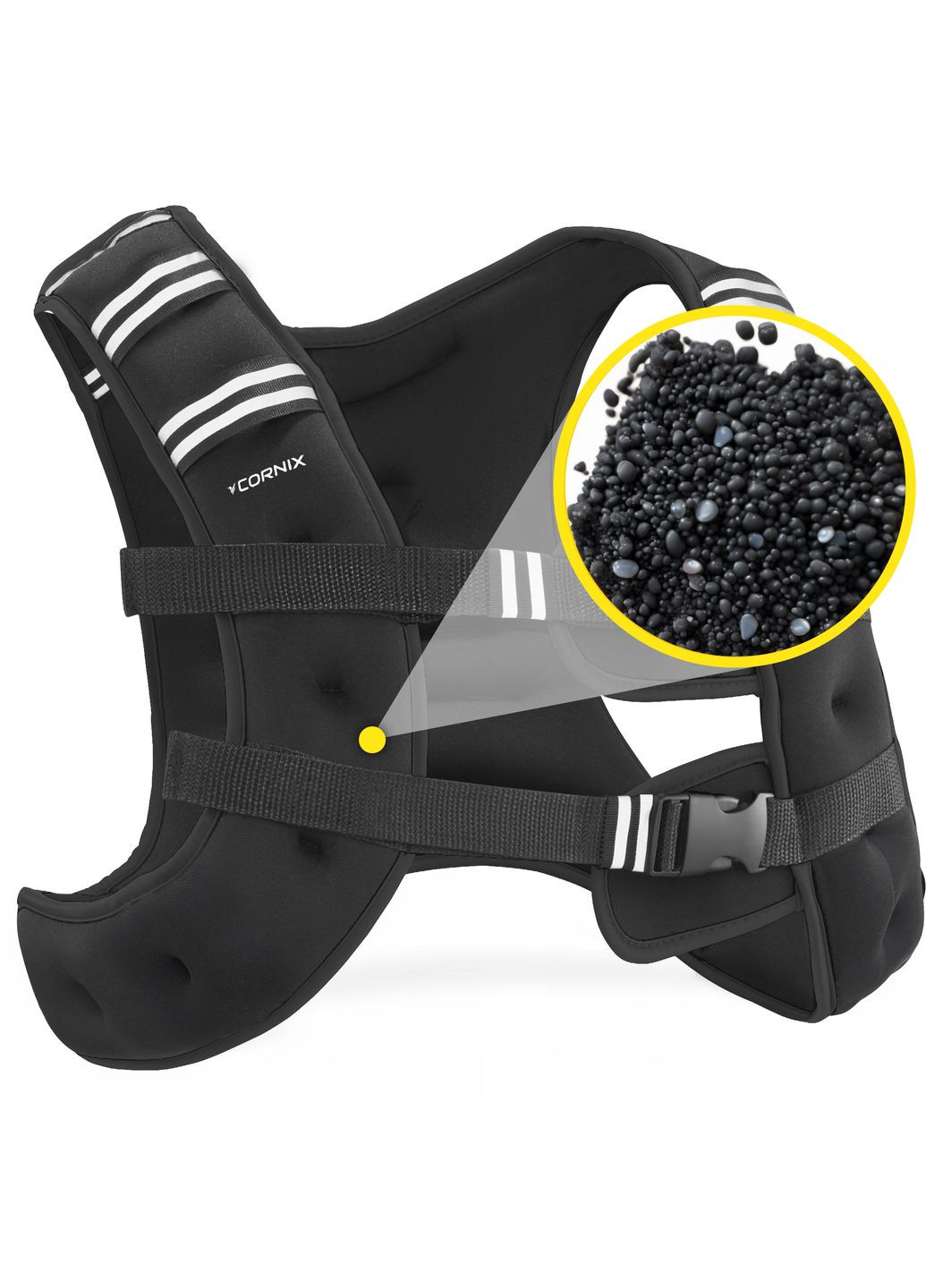 Жилет-утяжелитель для тренировок Weight Vest 3 кг Black Cornix XR-0342 (344589224)