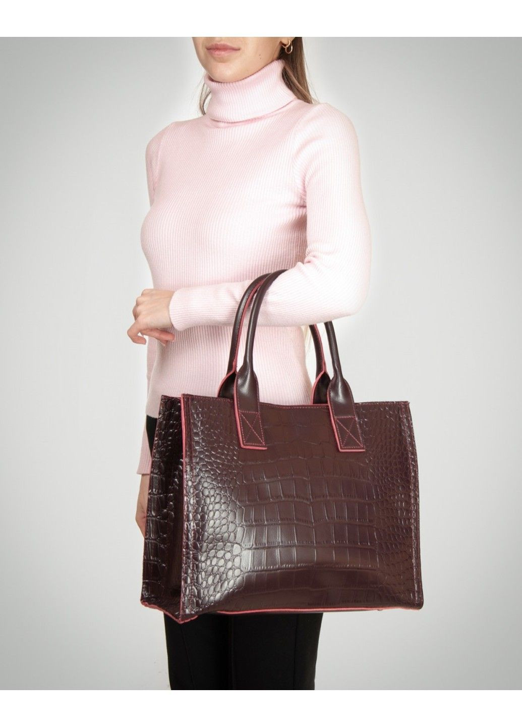 Жіноча шкіряна сумка через плече 8804 brown Alex Rai (370766798)