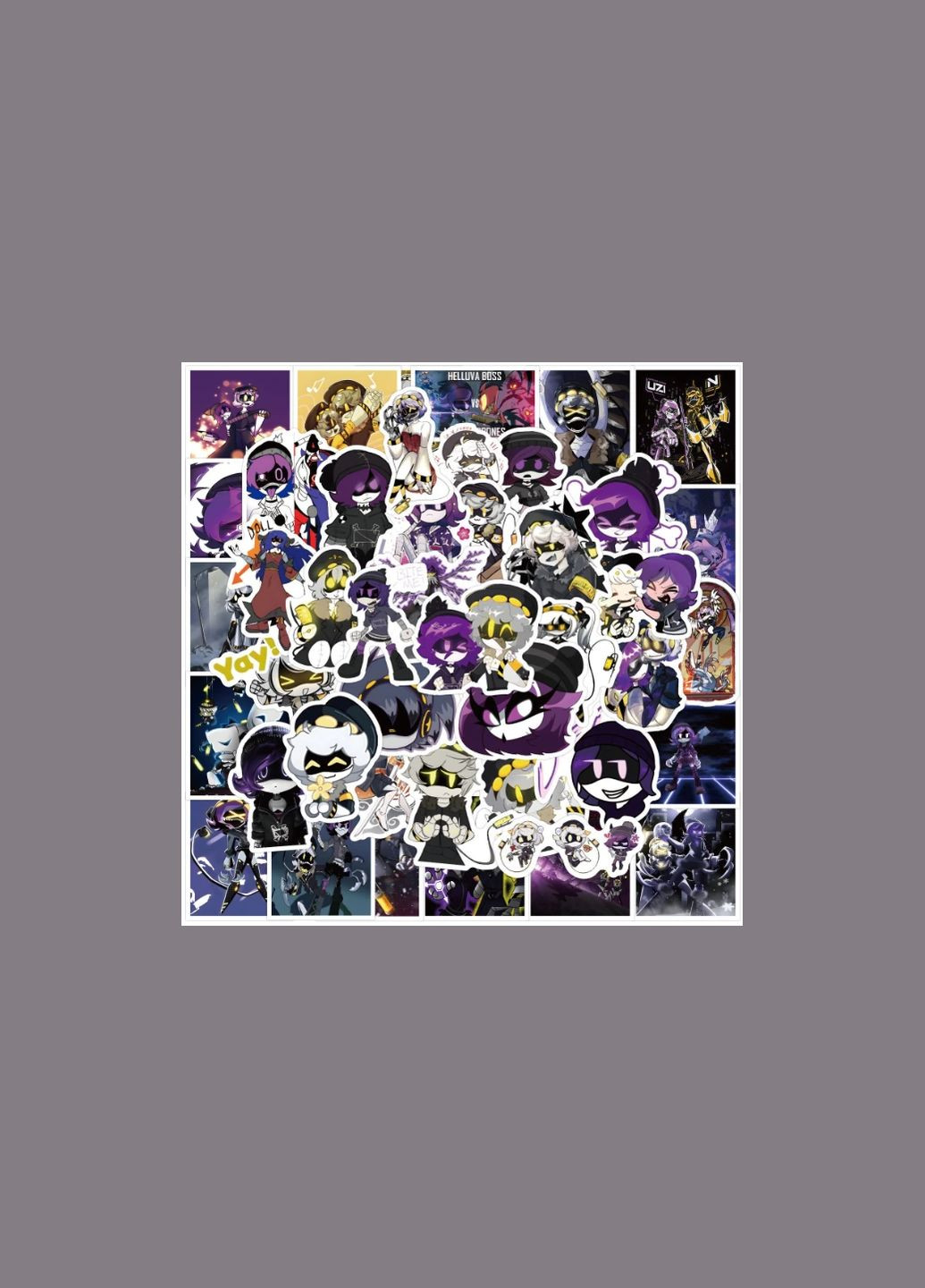 Набор наклеек Дроны Убийцы Murder Drones стикеры 50 штук стикерпак стикербомбинг на ноутбук самокат гаджеты No Brand (322931128)