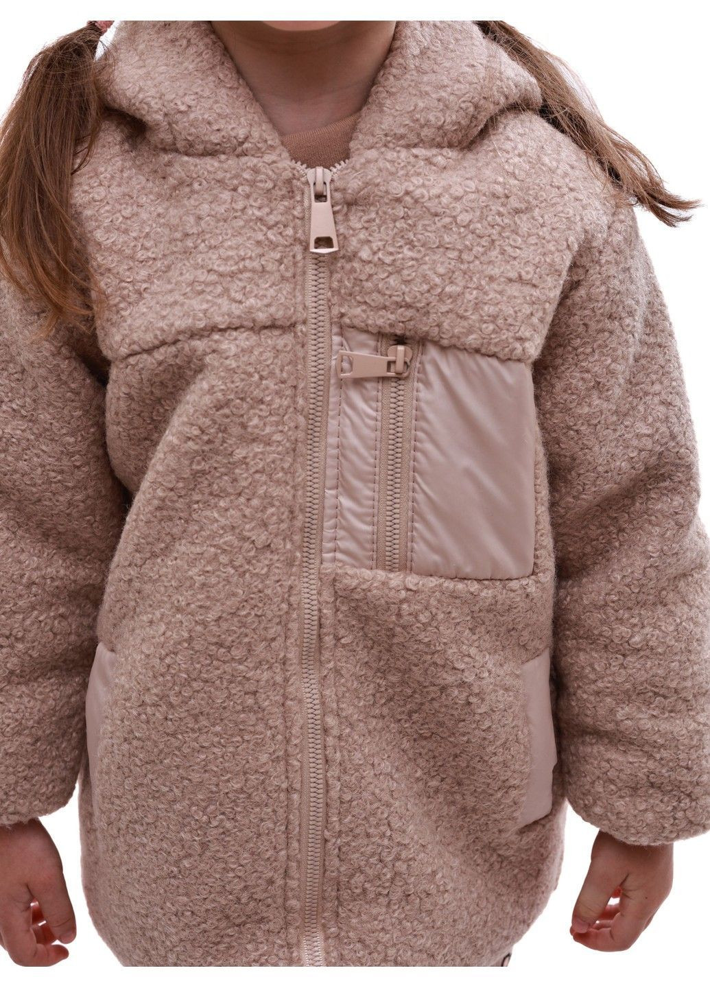 Бежевая куртка демисезонная для девочки No Brand