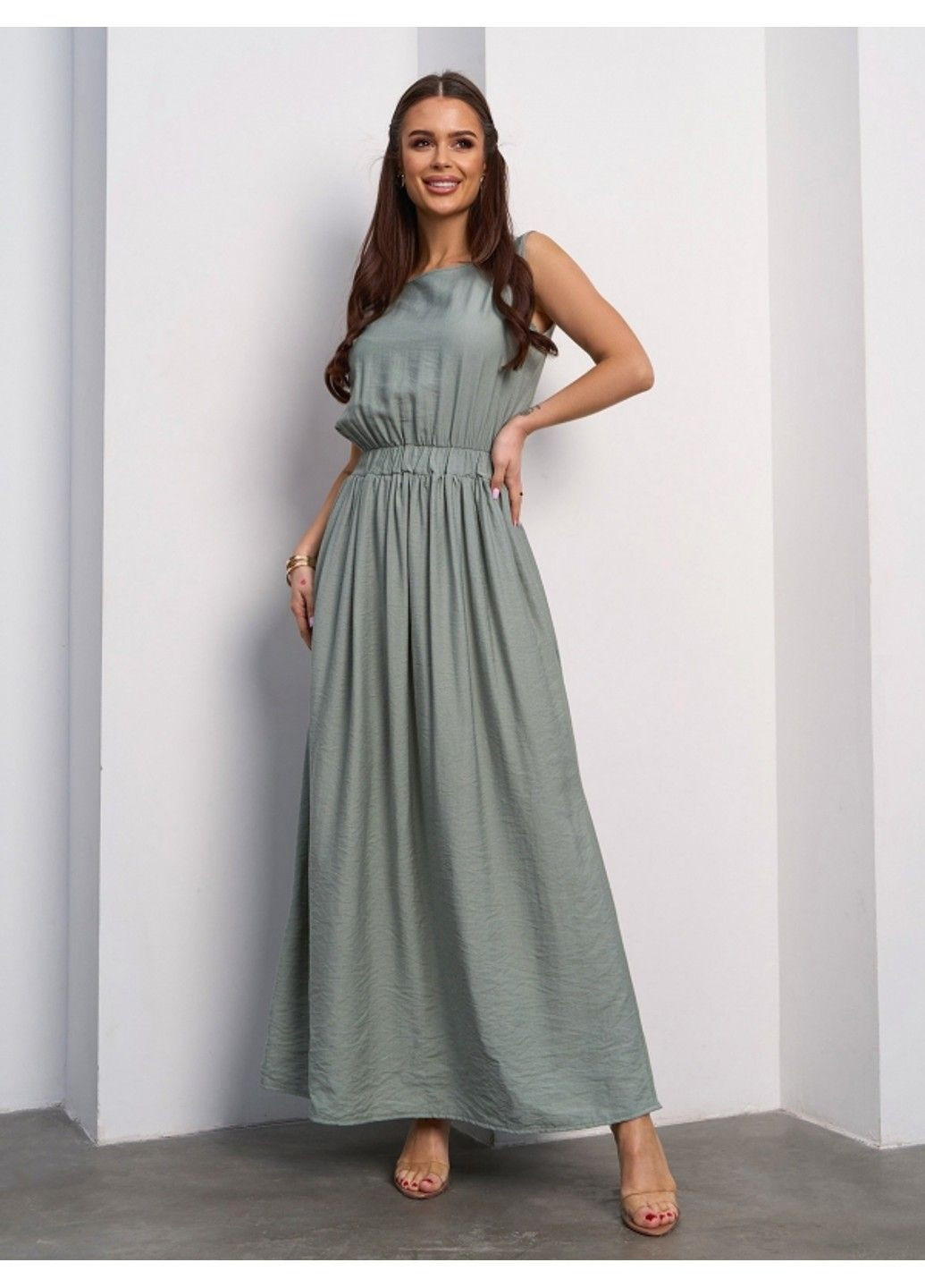 Оливковое повседневный платье issa pus 14063a оливковый ISSA PLUS