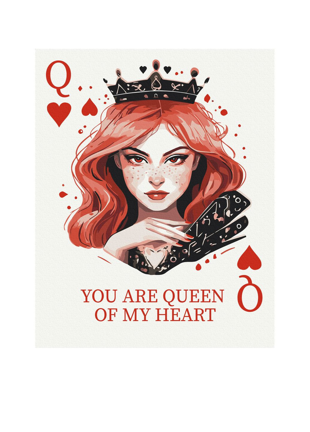 Картина за номерами: Королева сердець колір різнокольоровий ЦБ-00270839 Brushme (317279021)