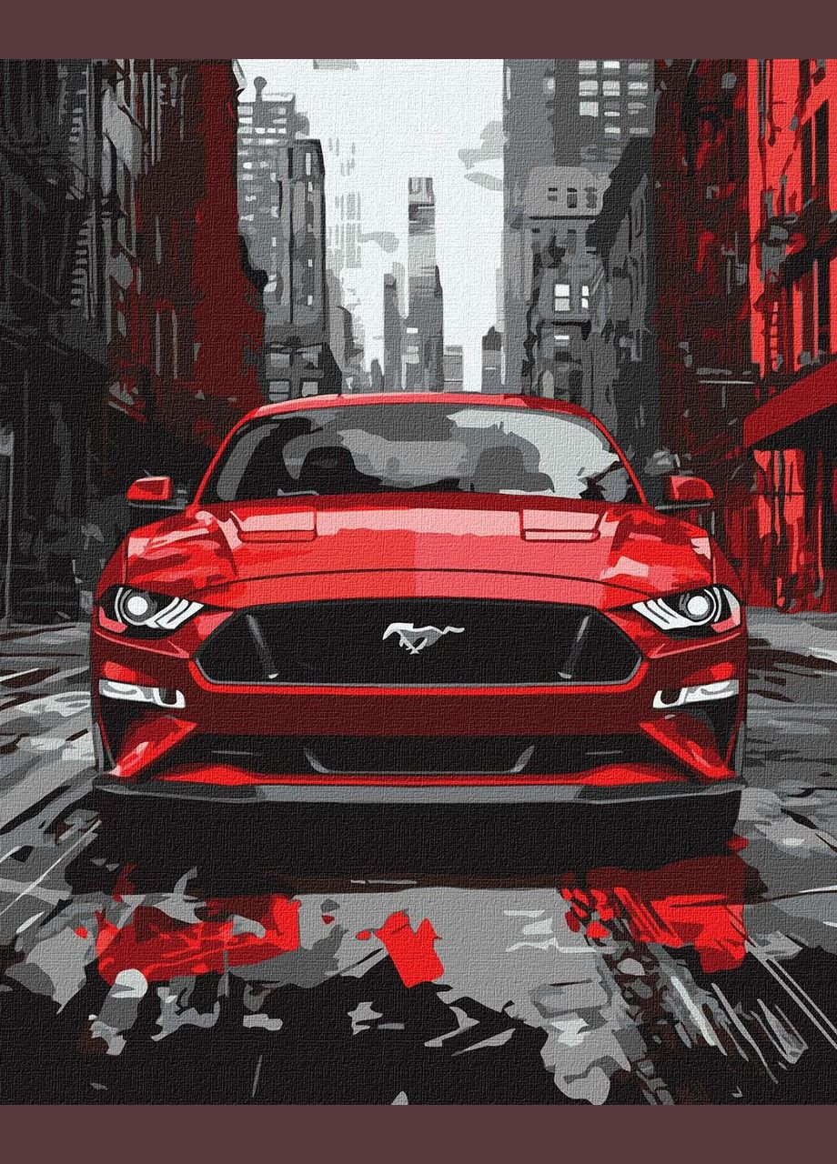 Картина по номерам Красный мустанг Идейка 40х50 KHO5157 IDEYKA (354828650)