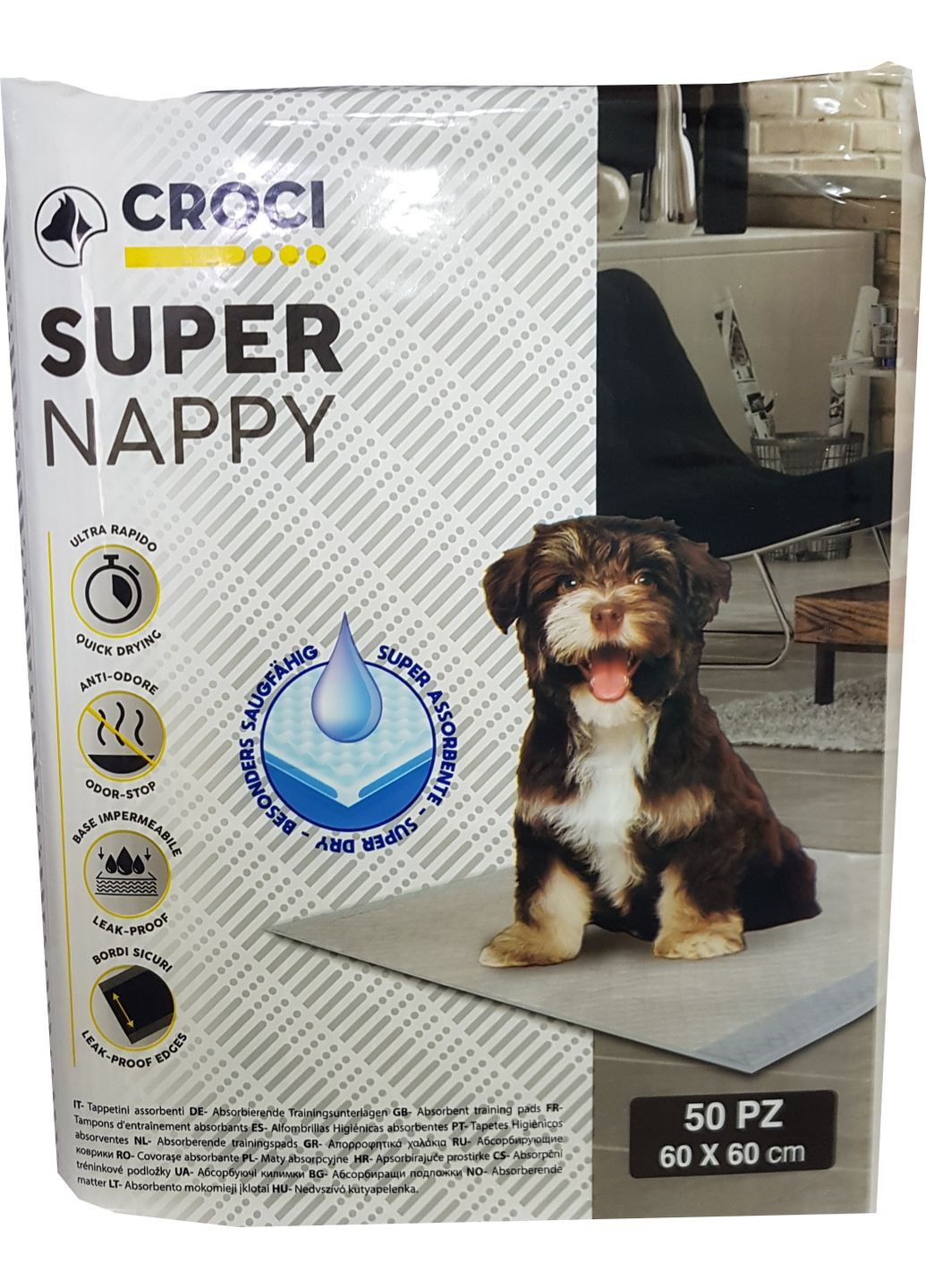 Пеленки для собак 60 х 60 см 50 шт. (8023222059801) Croci (279564441)