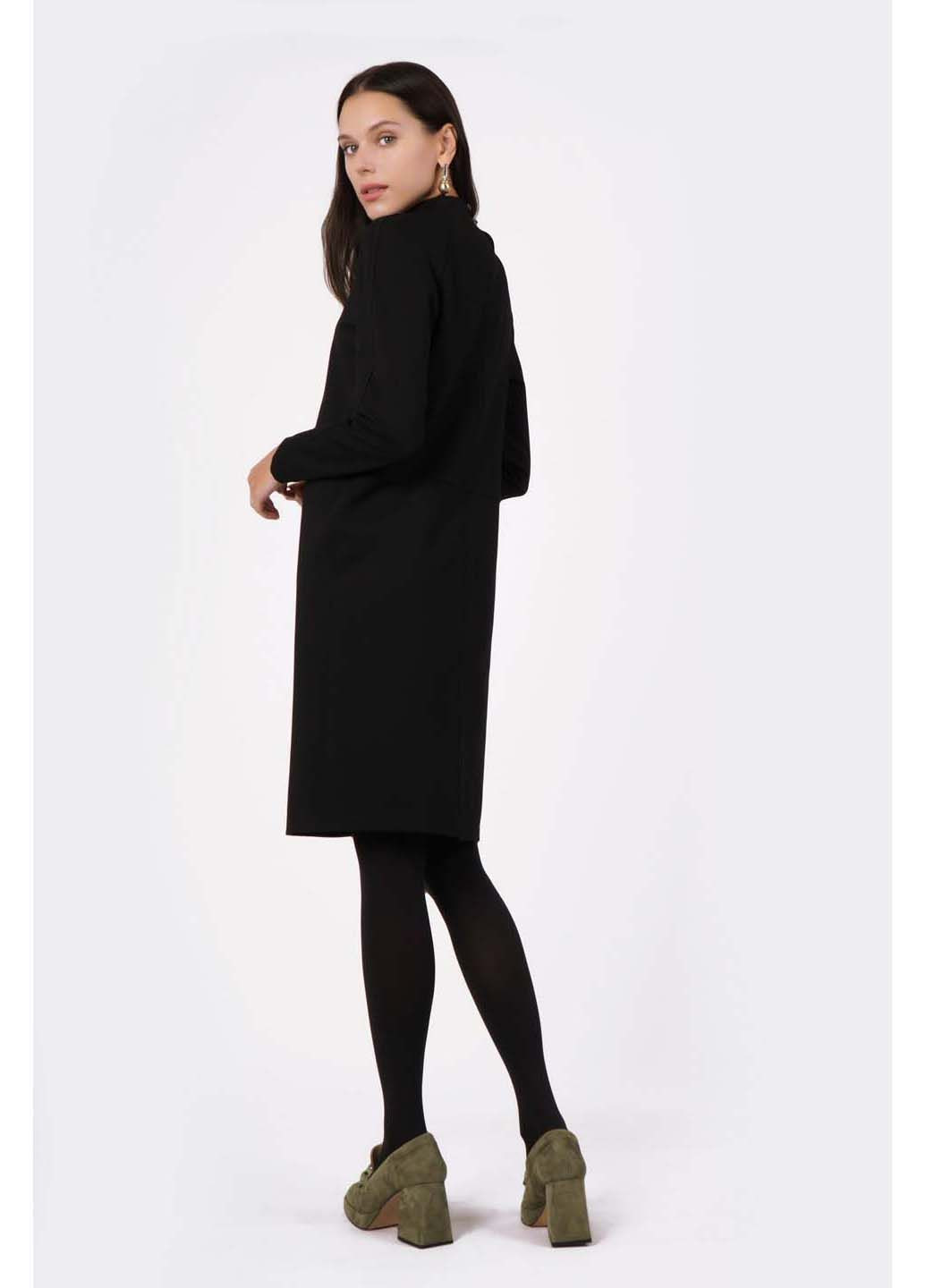 Черное платье белисо 02 Lesia