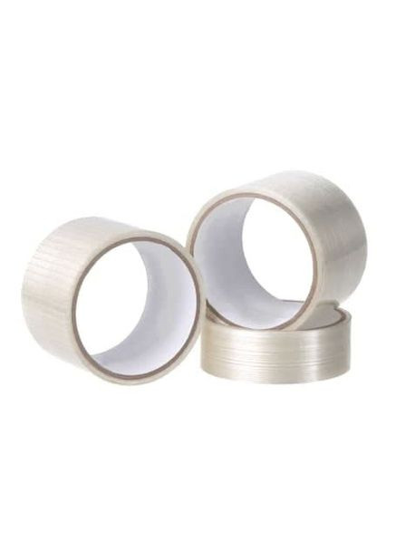 Армированная стекловолокном клейкая лента 48 мм х 10 м, 200 мкм, прозрачная, упаковка 22 шт. No Brand (316091582)