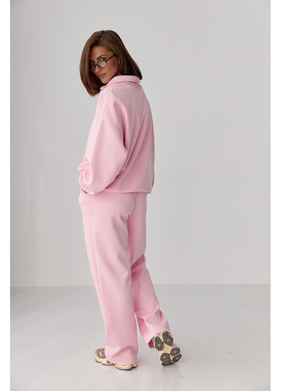 Однотонный спортивный костюм с надписью - баклажан цвет Lurex (361056698)