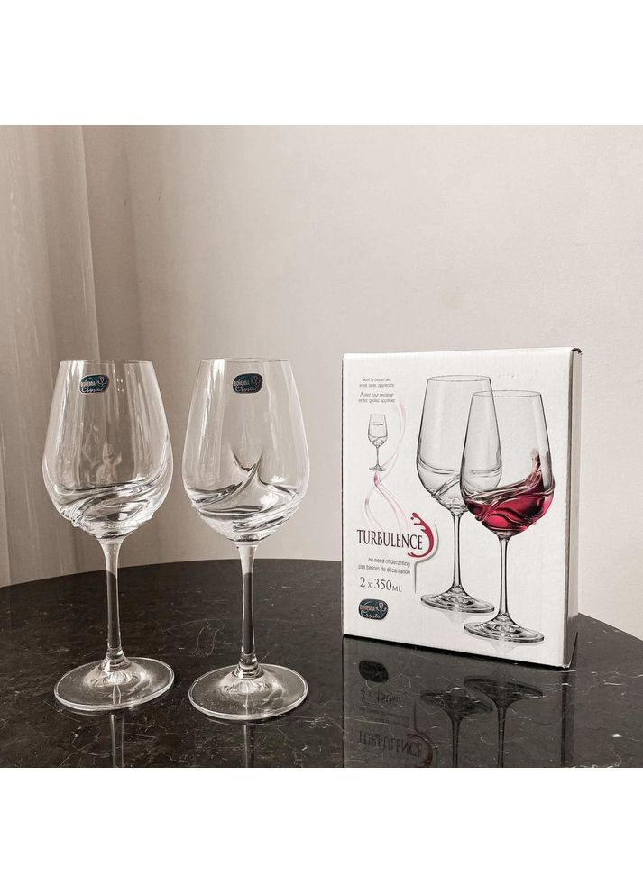 Набор бокалов для вина Turbulence 550 мл 2 шт. 40774/550 Bohemia (342375418)