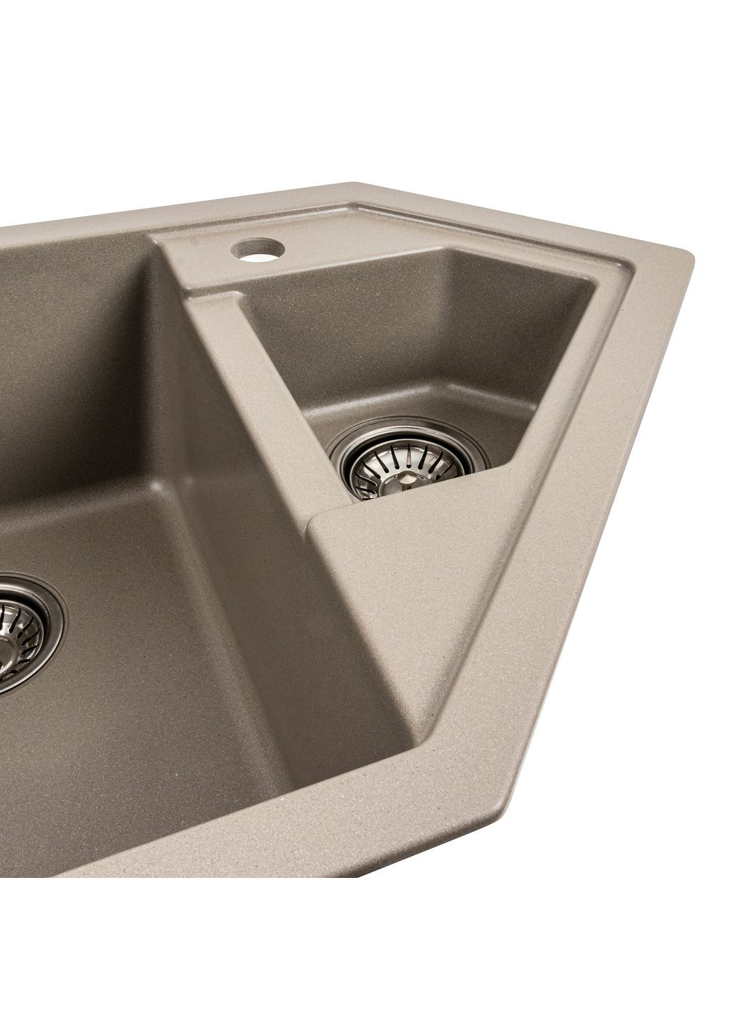 Гранітна мийка для кухні 9950 PANDORA матовий титан Platinum (277697057)