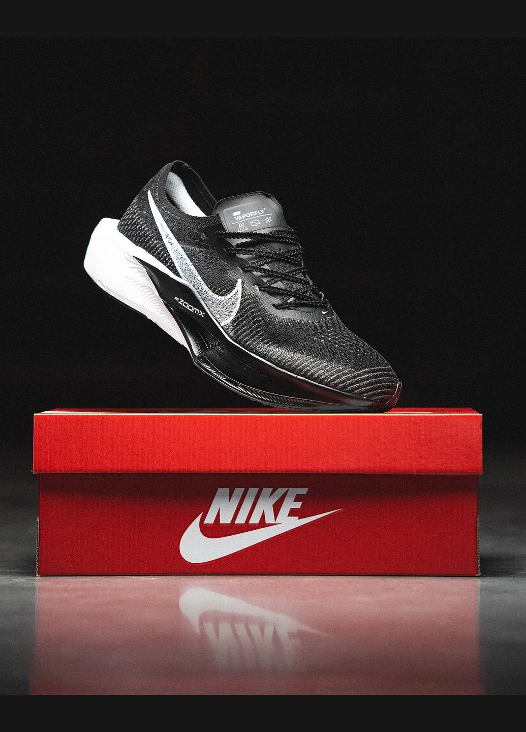 Черные демисезонные кроссовки мужские nike No Brand Air Zoom Vaporfly