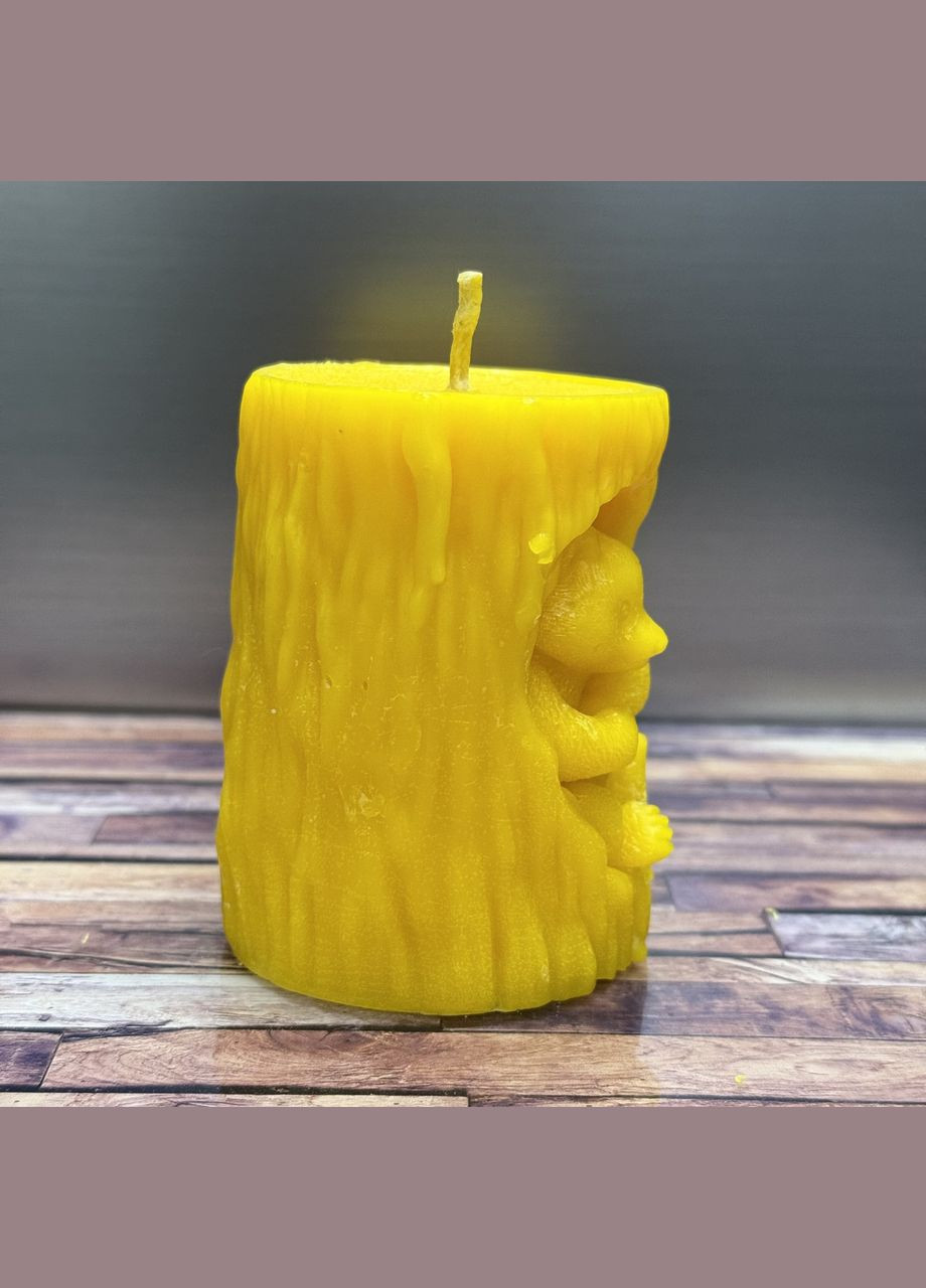 Свеча Мишка 84*60 из пчелиного воска МЕД ПОШТОЮ (322148960)