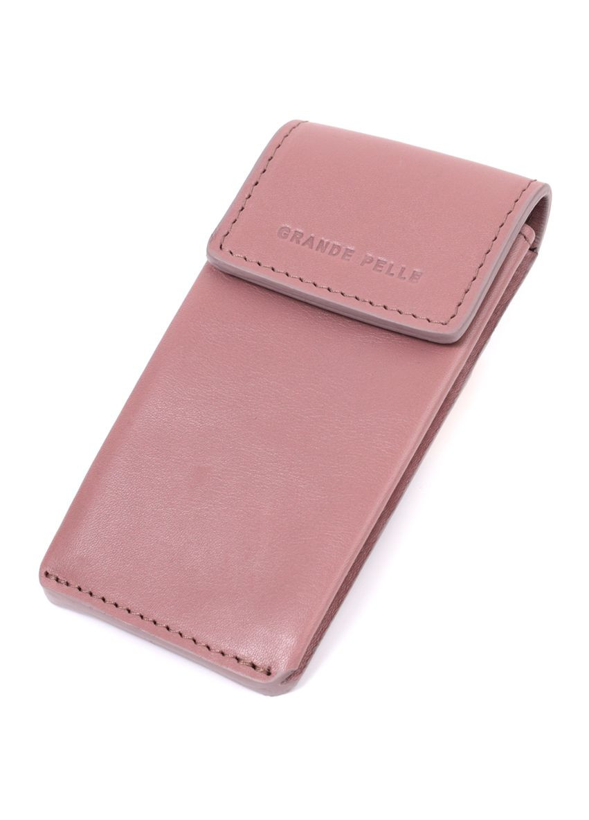 Женская необычная ключница в виде футляра из натуральной кожи 22571 Бежевая Grande Pelle (331911413)