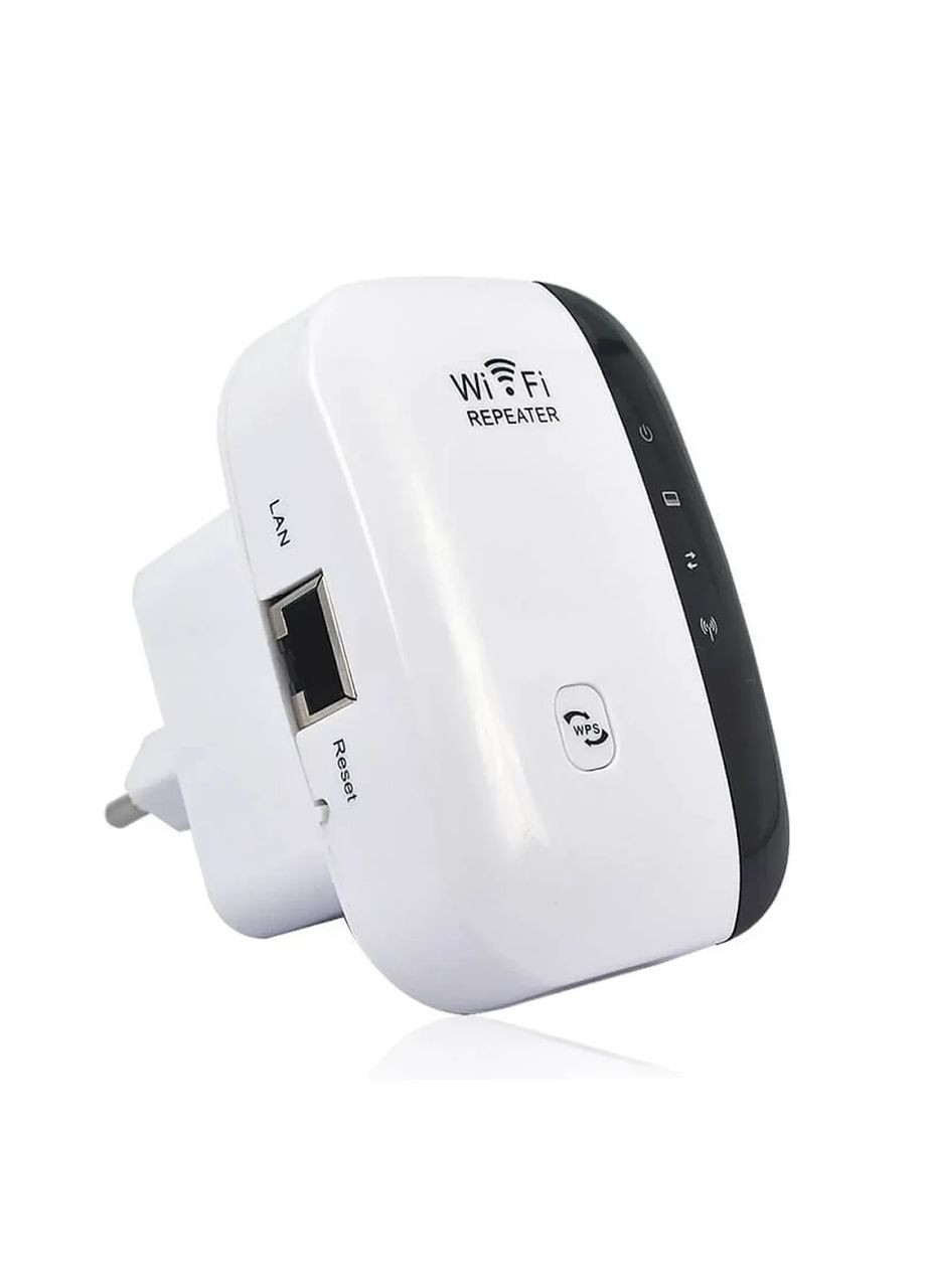 Wi-Fi ретранслятор 2.4 ГГц 300 Мбит/с с WPS, репитер и точка доступа, LAN порт, белый China (362354646)