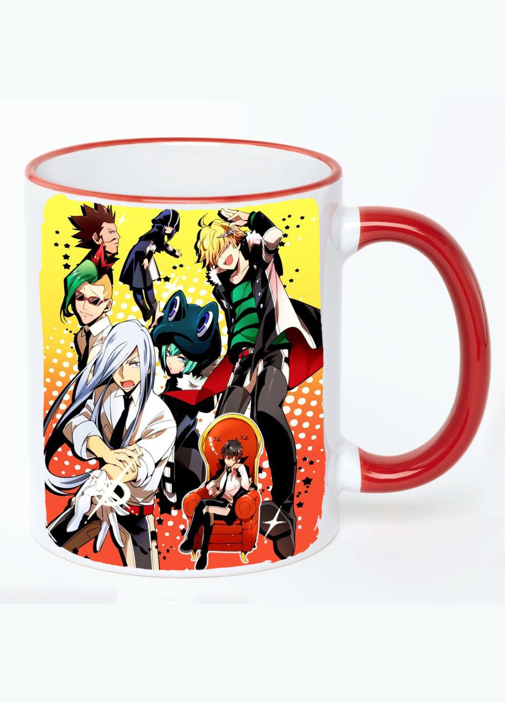 Чашка Вчитель-мафіозі Реборн! Аніме #001 (кухоль, кухоль) Біла з Червоною ручкою 330 мл No Brand (322714216)